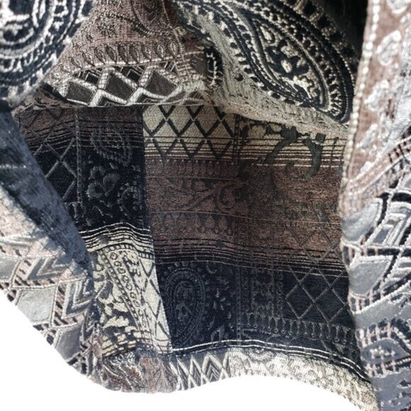 Vintage Molly & Maxx Jacket Blazer Tapestry Patchwork Paisley Print size 1X Boho - Picture 10 of 16